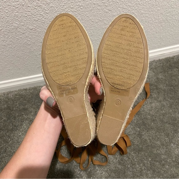 NWOT Breckelle’s Leopard Lace Up Espadrille Sandals- Size 8 - Picture 4 of 4